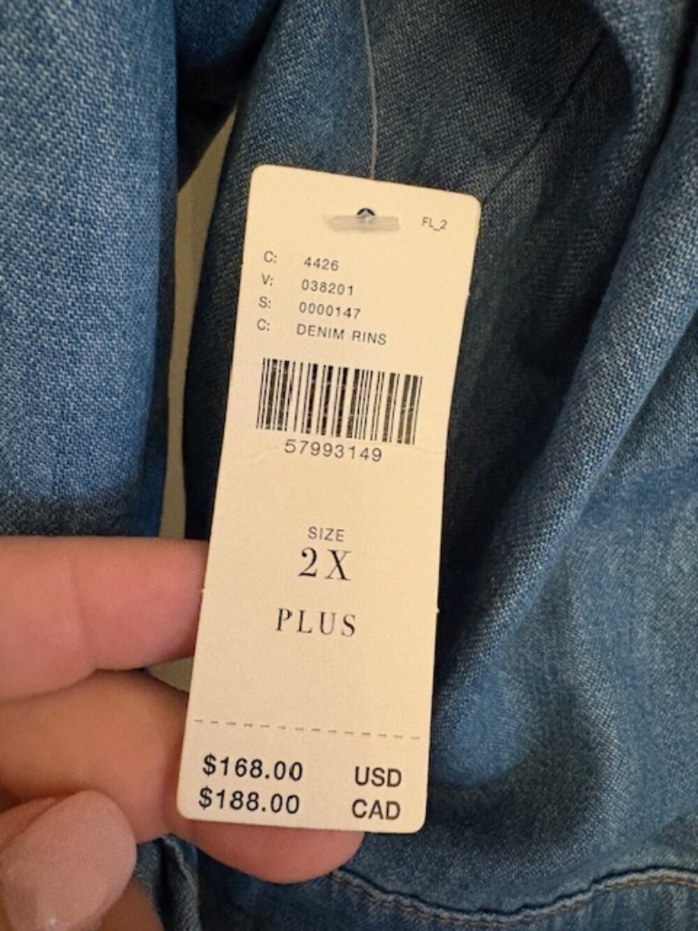 Anthropologie Denim Utility Jumpsuit, Size 2X - Picture 10 of 11